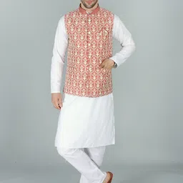 Exotic India Embroidered Nehru Jacket-picture-24