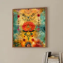 art street 23 Inches Flower Canvas Framed Wall Art Printed Pinting-picture-43