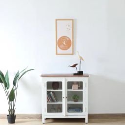 woodsworth from pepperfry Noyes Solid Wood Cabinet In White Colour-picture-7