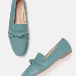 Van Heusen Woman Snakeskin Textured Loafers with Knot Detail-image-31