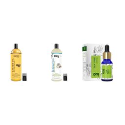 Rey Naturals Cold Pressed Coconut & Castor Oil - 200ml With Tea Tree Essential Oil - 15ml-34