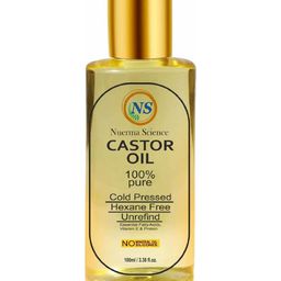 Nuerma Science 100% Pure Cold Pressed Hexane Free Unrefined Castor Oil - 100ml-47