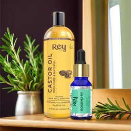 Rey Naturals Set Of 2 Rosemary Essential Oil & Castor Oil - 15 ml- 200 ml-image-36