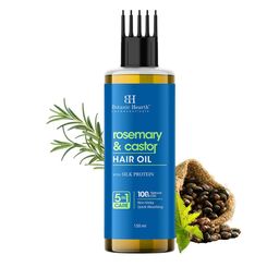 Botanic Hearth Rosemary & Castor Hair Oil With Silk Protein - 150 ml-56
