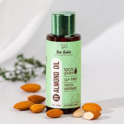 Nat Habit Pure Non-Refined Almond Oil- 50ml-30