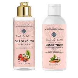 teal & terra Pack of 2 Premium Winter Hand Lotion & Luxury Hydrating Body Oil 60ml-18