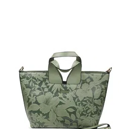 ODETTE Floral Printed Structured Handheld Bag-14