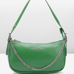Lino Perros Textured Structured Shoulder Bag With Chain Detail-picture-42
