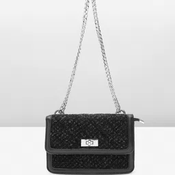Lino Perros Structured Sling Bag with Quilted Detail-40