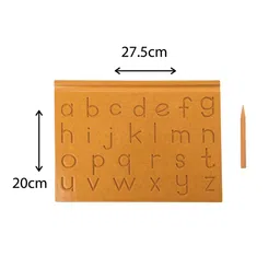 wonderLearn Kids Wooden Tracing Board- Alphabets Counting numbers & Pencil Grip image 3