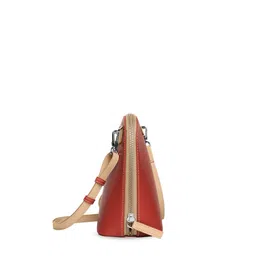 DailyObjects Red PU Structured Sling Bag image 5