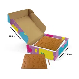 wonderLearn Kids Wooden Tracing Board- Alphabets Counting numbers & Pencil Grip image 5
