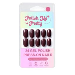 Polish Me Pretty Set Of 24 Gel Polish Press On Nails - Chesnut-image-54