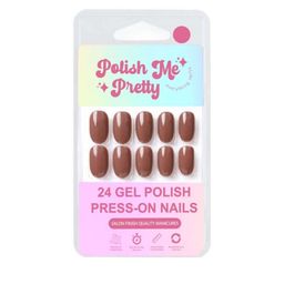 Polish Me Pretty Set Of 24 Gel Polish Press On Nails - Barista-image-56