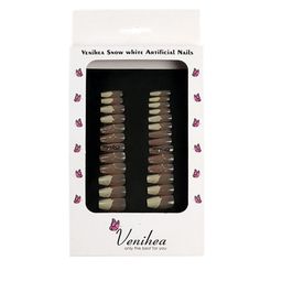 Venihea Set Of 24 Artificial Nail- Snow White-image-17