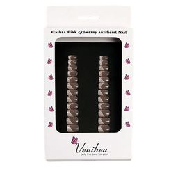 Venihea 24-Pcs Pink Geometry Artificial-image-64