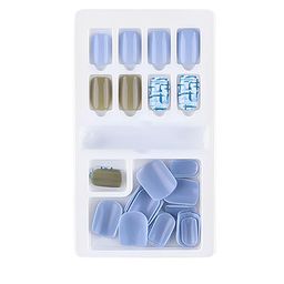 SYGA 30Pcs Long-Lasting Press-On Artificial Nails - Sky Blue F635-1-53