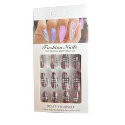 CHRONEX Set Of 12 Matte Finish Reusable Press On Nail Extensions image 4