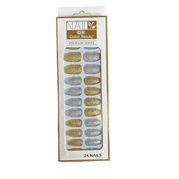 CHRONEX Set Of 24 Glitter Reusable Press On Nail Extensions image 2
