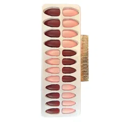 CHRONEX Set Of 24 Matte Finish Reusable Press On Nail Extensions image 4