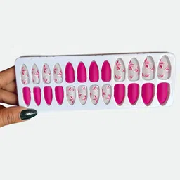 CHRONEX Set Of 24 Matte Finish Reusable Press On Nail Extensions image 5