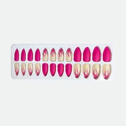 CHRONEX Set Of 24 Matte Finish Stick On Nails Set image 5