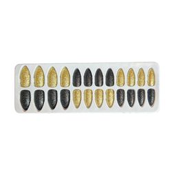 CHRONEX Set Of 24 Glitter Reusable Press On Nail Extensions image 3