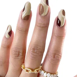 Secret Lives 24 Pcs Curved Design False Nails-image-83