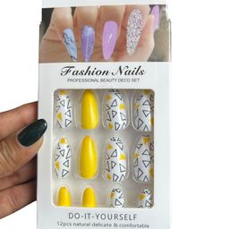 CHRONEX Set Of 12 Reusable Press On Nail Extensions image 4