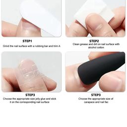 CHRONEX Set Of 24 Glitter Reusable Press On Nail Extensions image 5