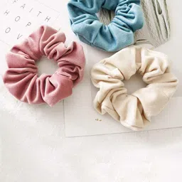 CHANDERKASH Set of 12 Velvet Scrunchies-23