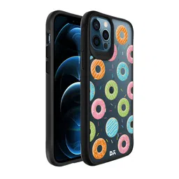 DailyObjects Black Doughnut Icon Printed iPhone 12 Pro Max Mobile Case Cover-16