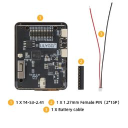 LILYGO® T4-S3 ESP32-S3 2.41-inch AMOLED Touch Display Development Board RGB Screen Dual-Core LX7 Microprocessor WIFI Bluetooth image 5