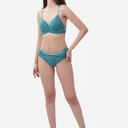 SOIE  High Rise Full Coverage Panty with Mesh Detailing image 4