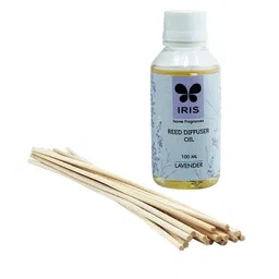 Iris Purple Lavender Reed Diffuser Refill Set image 3