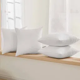 Bajo's Set Of 5 White Solid Cushion Fillers-14