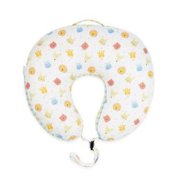 haus & kinder Kids White Printed Pure Cotton Breathable Feeding/Nursing Baby Pillow-52