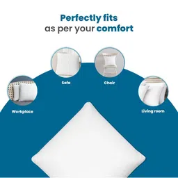 Sleepsia Pack Of 2 White Solid Memory Foam Sleep Pillow image 2