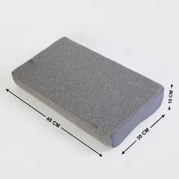 Home Centre Grey Memory Foam Contour Plus Pillow image 3