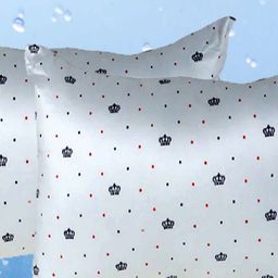 JDX White Set of 2 Fibre Filled Polyester Lightweight Sleep Pillow image 1