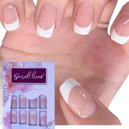 Secret Lives French Fake Nails - Pink-43