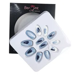 BEROMT 12 Pcs Long-Lasting Reusable Lightweight Salon Finish Press On Nail Tips - 749-image-22