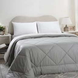 MASPAR Grey Printed 210 GSM Double Queen Quilt-image-40