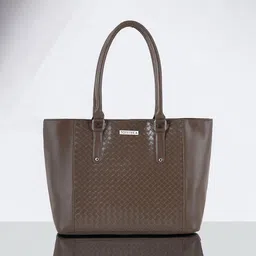 Toteteca Textured Oversized Shopper Tote Bag-11