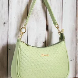 Exotic Textured Structured Hobo Bag with Quilted-0
