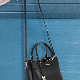 Exotic Textured Structured Handheld Bag with Tasselled image 2
