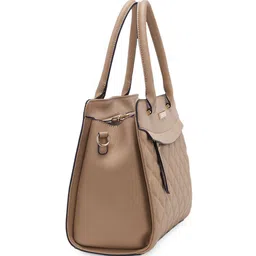 GIORDANO Geometric Self Design Structured Quilted Satchel Bag image 2