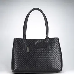 Toteteca Textured PU Structured Handheld Bag with Quilted image 3