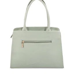 Metro Green Textured Structured Handheld Bag with Quilted image 4