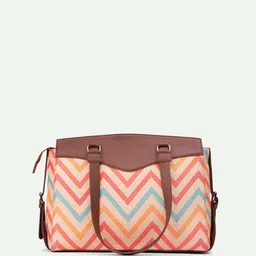 ZOUK WavBeach Geometric Printed Shopper Handheld Bag image 3